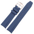 20mm Curved End Rubber Watch Strap For Rolex Submariner Watchband Soft Silicone Black Green Blue Diving Bracelet Wrist Band. 