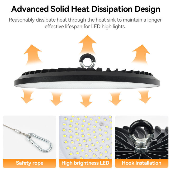 LED%20High%20Bay%20Lights%20100W%20200W%20Super%20Bright%20UFO%20Waterproof%20Commercial%20Industrial%20Market%20Warehouse%20Garage%20Homes%20Outdoor%20Indoor%20-%20Image%202