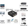 RCA To HDMI Converter with USB Cable 1080P AV To HDMI Adapter AV2HDMI AV/CVSB To HDMI-compatible AV To HDMI Switch HD-MI Adapter. 