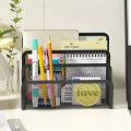 Papers Trays Notebook Stand Rack Desk 3-layer Black Metal Iron Mesh Holder for Magazine Document File Book Rack Organizer Office.