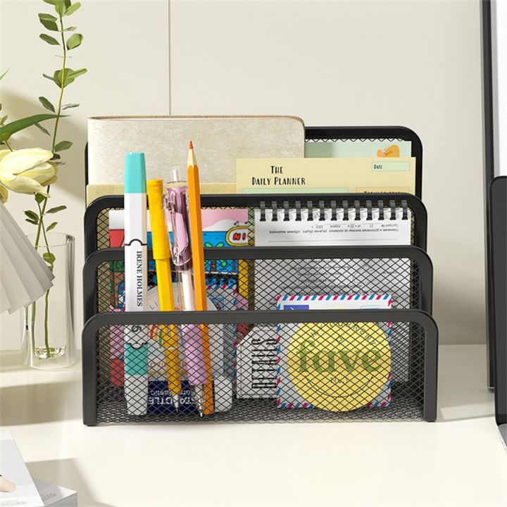 Papers%20Trays%20Notebook%20Stand%20Rack%20Desk%203-layer%20Black%20Metal%20Iron%20Mesh%20Holder%20for%20Magazine%20Document%20File%20Book%20Rack%20Organizer%20Office%20-%20Image%202