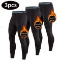 1-3 PCS Tight and Warm Sports Leggings for Men Quick Drying Tight Fitting Autumn and Winter Compression Fitness Running Pants.