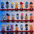 Dragon Ball Z Super Saiyan Son Goku Anime Figure Son Gohan Vegeta Broly Piccolo Majin Buu Set Action Figurine Model Toy.