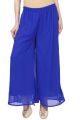 Pure Georgette With Lining Crape Flare Plazo Pant For Women. 