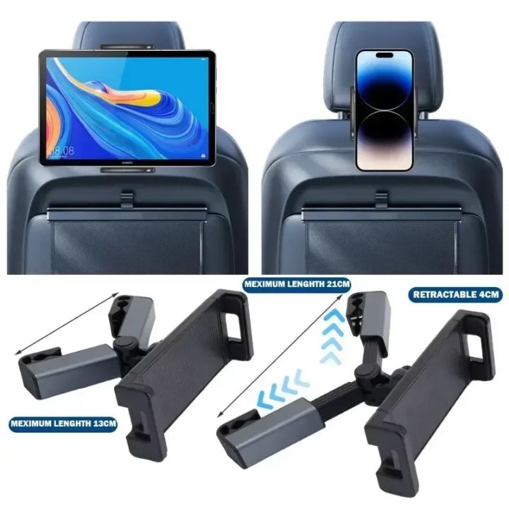 360%C2%B0Rotation%20Car%20Headrest%20Backseat%20Mount,Phone/Tablet%20Car%20Holder,Car%20Trip%20Essentials,Adjustable%20Back%20Seat%20Tablet%20Holder%20-%20Image%202