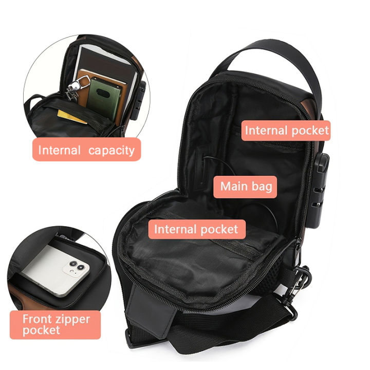 Stylish%20Men's%20Sling%20Bag%20-%20Durable%20Oxford%20Fabric,%20Crossbody%20Chest%20Pack%20with%20Phone%20Pocket,%20Zip%20Closure%20for%20Daily%20Commute%20-%20Image%207
