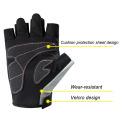 Summer Motorcycle Half Finger Gloves Outdoor Cycling Breathable Glove Motorbike Drop-Resistant Gloves.