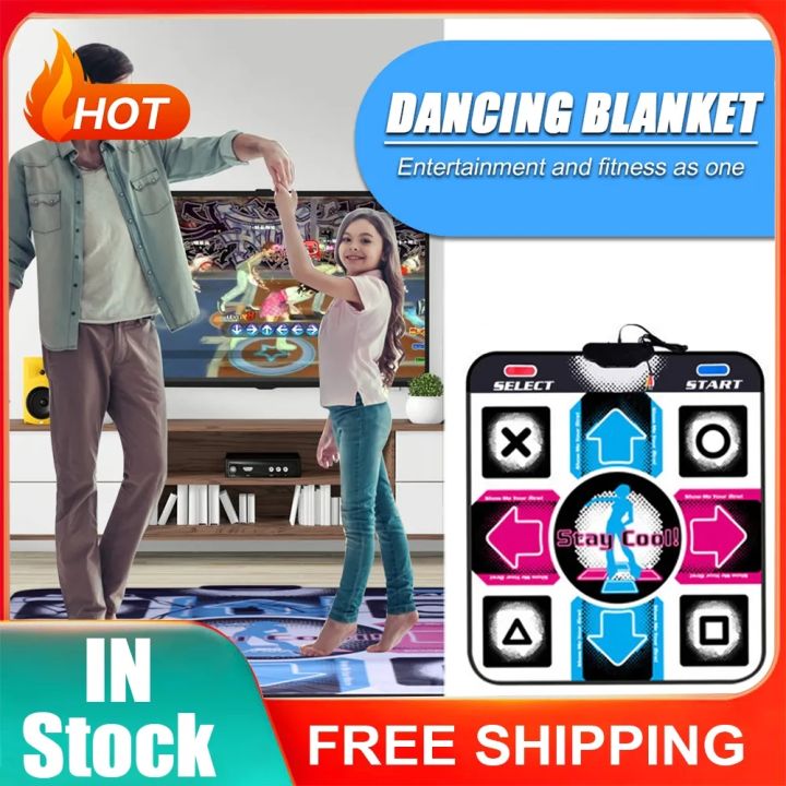 Dance Mat Game, Dance Game for Computer, Exercise Equipment, Dance Game Pad, Dance Pad, Exercise, Dancing Step Dance Pads, Dancer Blanket Non-Slip Foot Print Dance Mats to Pc/Tv Kids Toy, Dancer Blanket Equipment Revolution Hd