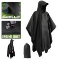Waterproof Rain Poncho Lightweight Hooded Rain Coat Picnic Mat Blanket Sun Shelter for Outdoor Camping Hiking Cycling Climbing. 