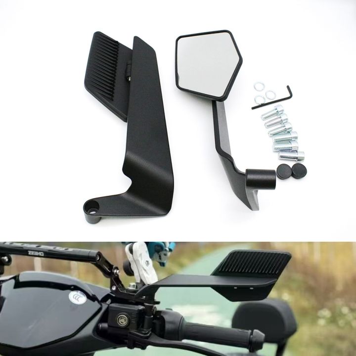 Universal Stealth Wings Mirror for Motorcycles, All bike