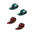 4Pcs Celluloid Guitar Thumb Picks Finger Picks Replacement Instrument Playing Accessories For Ukulele Electric Guitar. 