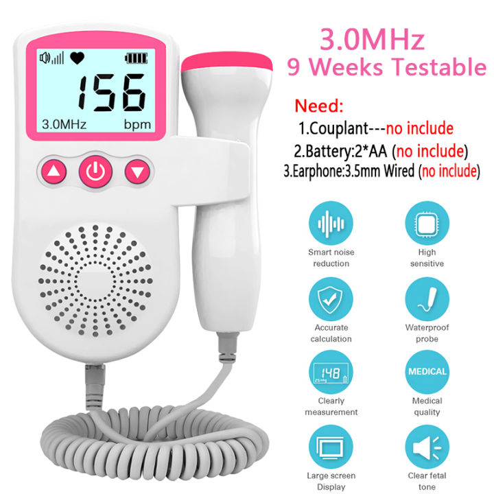 Fetal%20Doppler%20Hand-hold%20Pocket%20Portable%20Sound%20Baby%20Heart%20Pregnancy%203.0MHz%20Ultrasound%20Fetus%20Detector%20Machine%20Beat%20Monitor%20-%20Image%207