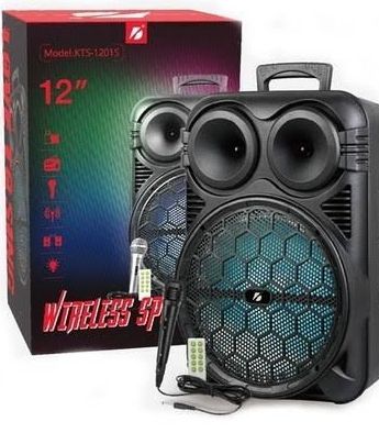 KTS 1201 BIG SPEAKER, PORTABLE SPEAKER, BLUETOOTH SPEAKER, WIRELESS SPEAKER,BIG SIZE 12 INCH SPEAKER
