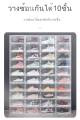 Shoe Box clear color large size box with lid multi-purpose storage box stackable lid. 