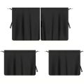 Car Privacy Curtains Set Air Conditioning Divider Curtain Front And Rear Seats & Side Windows UV Protection Sun Shade Isolation.