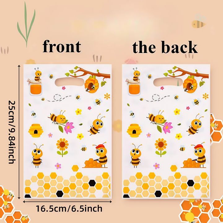 10/30/50/100pcs%20Small%20Bee%20Theme%20%20Bag,%20Suitable%20for%20Birthday%20Party,%20Scene%20Layout,%20Cute%20Cartoon%20%20Bag%20-%20Image%202