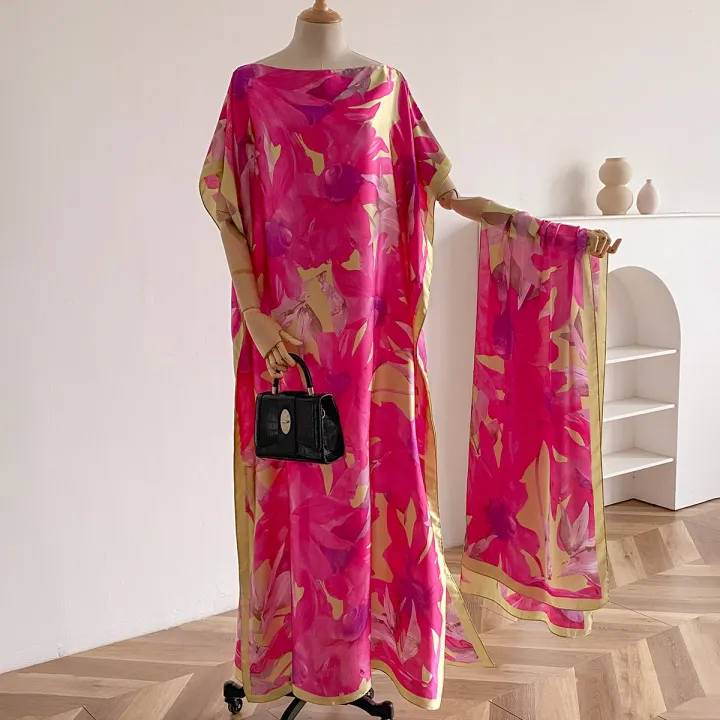 Vorix%202025%20New%20Rayon%20Fashion%20Oversize%20African%20Women%20Clothing%20Dubai%20Dashiki%20Abaya%20Free%20Size%20Print%20Design%20With%20Scarf%20Loose%20Long%20Dress%20-%20Image%206