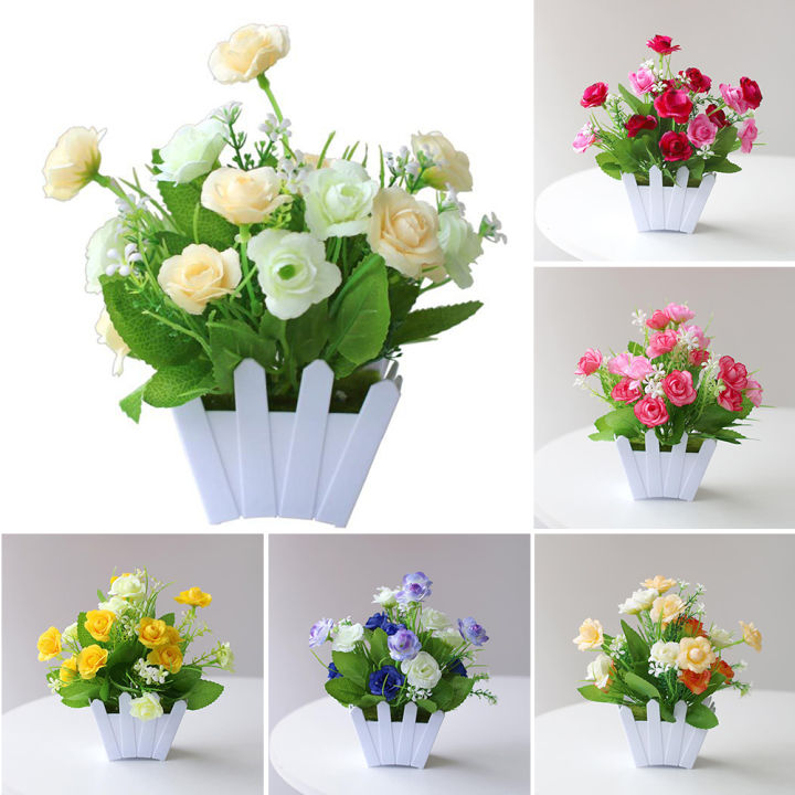 Artificial%20Flowers%20Home%20Decor%20Simulation%20Plant%20Plastic%20Fake%20Flower%20Potted%20Home%20Living%20Room%20Ornaments%20Rose%20Fence%20Flower%20Set%20-%20Image%206