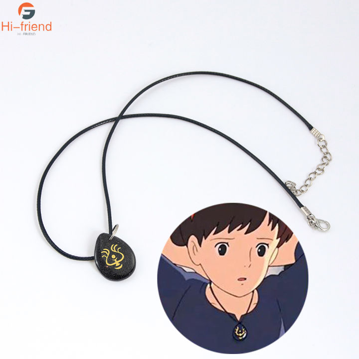 Anime Hayao Miyazaki Series Laputa Flying Stone Necklace Castle In The Sky New Pendant Necklace for Japanese Anime Costume Gift