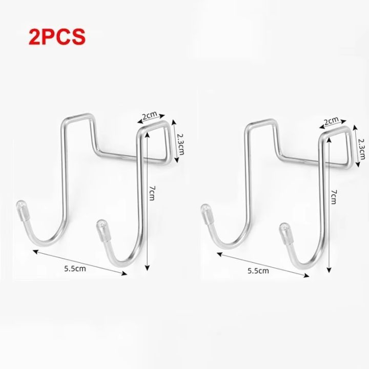 304stainless%20steel%20hooked%20punching%20doubleS-shaped%20hook%20kitchen%20bathroom%20cabinet%20door%20back%20style%20clothes%20hats%20towels%20storage%20rack%20-%20Image%206