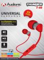Thunder T40 universal earphone  handfree high quality. 
