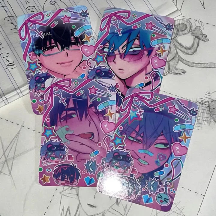 Alien%20Stage%20Anime%203inch%20Till%20Ivan%20Small%20Card%20Photo%20Cards%20for%20Girls%20Friends%20Gift%20DIY%20Postcard%20Bookmark%20Anime%20Accessories%204pcs/Set%20-%20Image%203