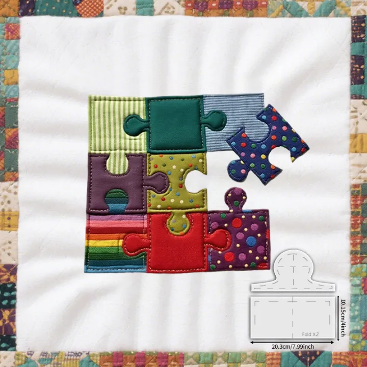 YOMDID%202pcs%20Puzzle%20Design%20Quilting%20Template%20DIY%20Sewing%20Template%20For%20Quilt,%20Pillowcase,%20Blanket,%20and%20Bag%20Patchwork%20Design%20-%20Image%207