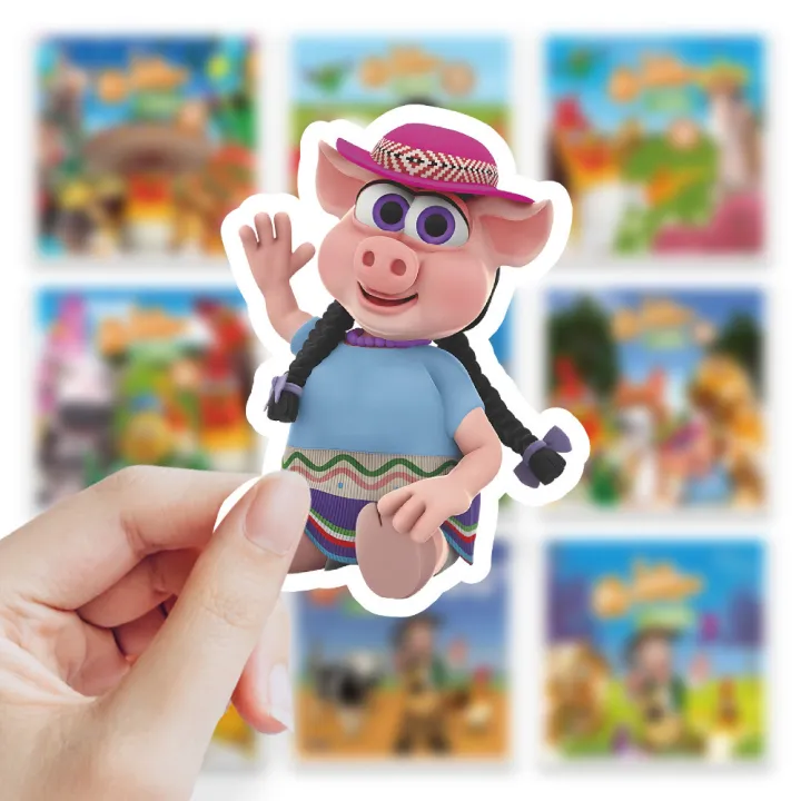 50PCS%20Cute%20La%20Granja%20de%20Zen%C3%B3n%20Stickers%20Decals%20For%20Phone%20Laptop%20Suitcase%20Notebook%20Skateboard%20Waterproof%20Sticker%20-%20Image%204
