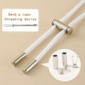 2M Strong Elastic Band Sweatpants Waist Drawstring Strap With Threading Device ,Cord Lock Stopper DIY Sewing Band Accessories. 