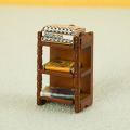1:12 Dollhouse Miniature Bedside Stand Mini Model Doll House Furniture Decoration Toys Simple And Multifunctional Storage Shelf.
