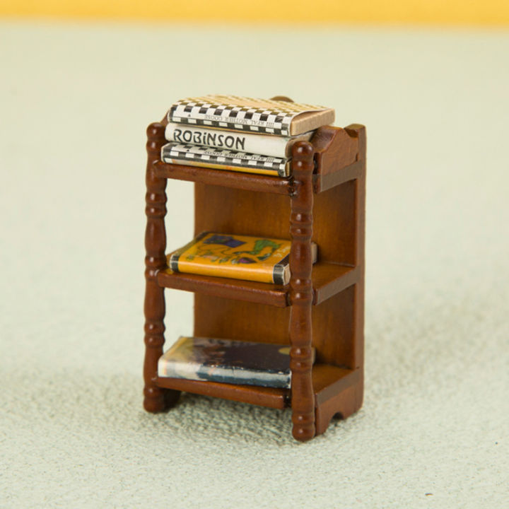 1:12 Dollhouse Miniature Bedside Stand Mini Model Doll House Furniture Decoration Toys Simple And Multifunctional Storage Shelf