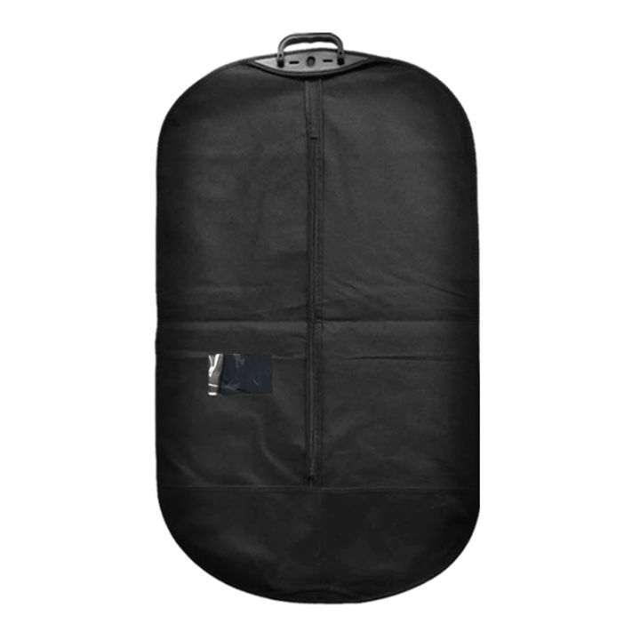 Black Dust Cover with Zipper for Portable Travel Business Mens Garment Clothes Suit Jacket Storage Protection Foldable LO004