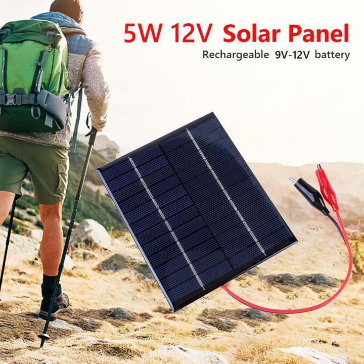 5W%2012V%20DIY%20Polysilicon%20Solar%20Epoxy%20Cell%20Charger%20Waterproof%20Solar%20Battery%20Charger%20for%20Outdoor%20Camping%20for%209-12V%20Battery%20Charging%20-%20Image%202