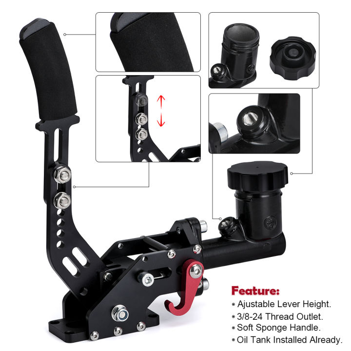LZONE%20Racing%20Hydraulic%20Drift%20Handbrake%20Gear%20Lever%20With%20Oil%20Tank%20Hydro%20E-Brake%20Rally%200.75Bar%203/8-24%20Parking%20Adjustable%20Brake%20-%20Image%203