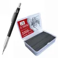 Metal Mechanical Pencil Large capacity Lead Refills Set 0.3, 0.5, 0.7, 0.9 2.0 Mechanical Pencils for Writing Drawing Sketching. 
