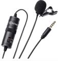 Boya BY M1 Professional Lavalier Microphone, 3.5mm Audio and Video Recording for Android, DSLR, PC. 