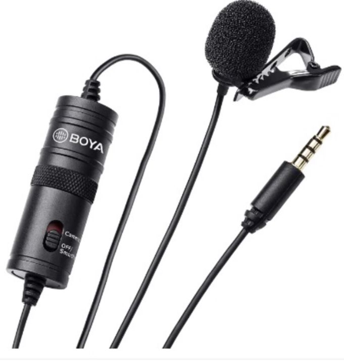 Boya BY M1 Professional Lavalier Microphone, 3.5mm Audio and Video Recording for Android, DSLR, PC