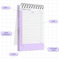 Daily To-Do List Notebook | Portable Planner for Office Work,School Stationery Supplies,Memos and Tasks,Fitness & Academic Goals. 
