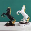 3D Horse Sculpture Office Hotel Shop Home Decoration Accessories Animal Oranment Abstract Sculpture Room Wall Decor Resin Statue. 