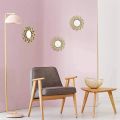 Aquarium decoration of glass mirror background wall 25cm 1 pc plastic painting sunburst mirror bathroom wall hanging drop ship. 