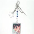 Alien Stage Handmade Matching Keychains Cartoon Figure Luka Mizi Hyuna and Ivan Phone Chain Backpack Pendant Cosplay Accesseries. 