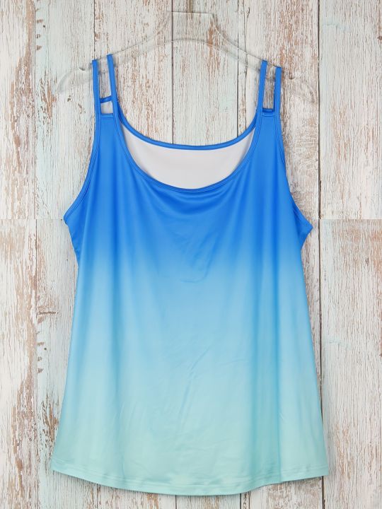 Plus%20Size%20Ombre%20Cut%20Out%20Cami%20Top%20Casual%20Crew%20Neck%20Sleeveless%20Top%20For%20Summer%20Women's%20Plus%20Size%20Clothing%20-%20Image%202