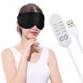 USB Heated Eye Mask Reusable USB Silk Steaming Eye Mask Eye Massager For Sleeping Eye Puffiness Anti Dark Circle Patch Eye Care. 