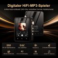 HiFi MP3 Player with Bluetooth 5.3, Lossless DSD High Resolution Digital Audio Music Player, Portable 64GB Audio Player with 2.8.