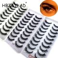 HBZGTLAD New 10 Pairs 3D Faux Mink Lashes Natural False Eyelashes Dramatic Fluffy Fake Lashes Makeup Eyelash Extension Eyelashes. 