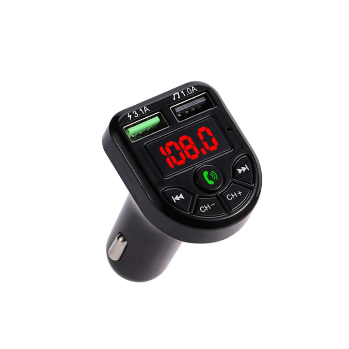 Car%205.3%20FM%20Transmitter%20Bluetooth%20Player%20MP3%20Fast%20Charging%20Dual%20USB%20Interface%20for%20Vehicle%20Portable%20Handsfree%20Call%20Easy%20to%20Use%20-%20Image%207