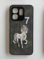 Infinix Smart 9/ Infinix Hot 50i Embroidered POLO Back Cover. 