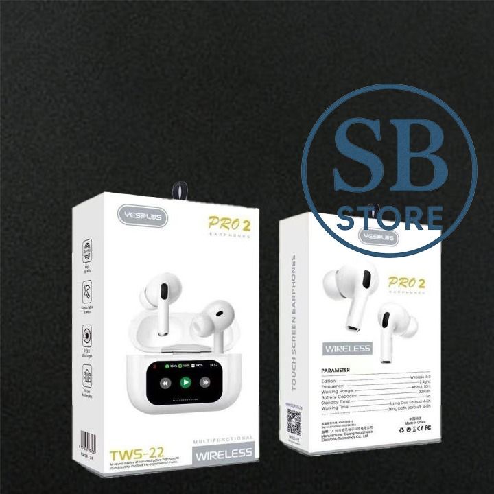 Airpods Pro 2 |ANC| Multifunctional Wireless Smart Bluetooth Digital Touch Screen