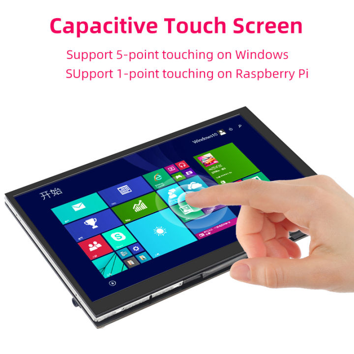 7%20Inch%20Portable%20Display%20IPS%20LCD%20Capacitive%20Touch%20Screen%201024x600%20Monitor%20Optional%20Speakers%20for%20Raspberry%20Pi%205%204B%203B+%20Laptop%20PC%20-%20Image%203