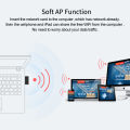 300Mbps USB WiFi Adapter Wireless Network Lan Card 2.4Ghz WiFi6 Receiver Dongle 802.11ax For PC Laptop Win 7 8 10 11 Drive Free. 